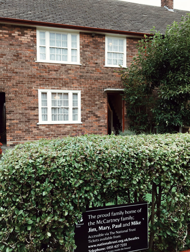 Paul McCartney's childhood home, where the Beatles used to have band practice! 